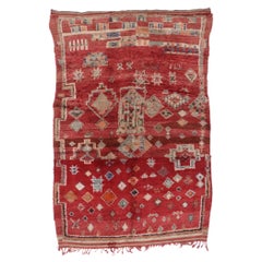 Marokkanischer Vintage-Teppich, Wabi-Sabi meets Nomadic Charm 