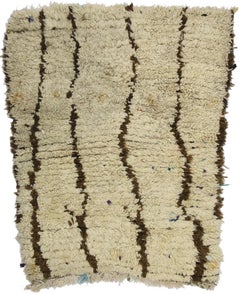 Vintage Moroccan Rug with Abstract Expressionist Style, Berber Boucherouite Rug