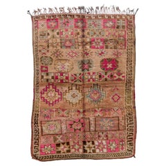 Vintage Moroccan Rug with Colorful Design