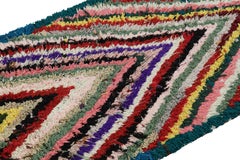 Tappeto marocchino vintage con motivi Chevron policromatici, da Rug & Kilim