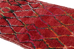 Vintage Moroccan Rug with Polychromatic Diamond Medallion, from Rug & Kilim