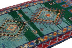 Vintage Moroccan Rug with Polychromatic Diamond Medallions, from Rug & Kilim