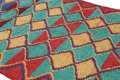 Vintage Moroccan Rug with Polychromatic Diamond Patterns, from Rug & Kilim