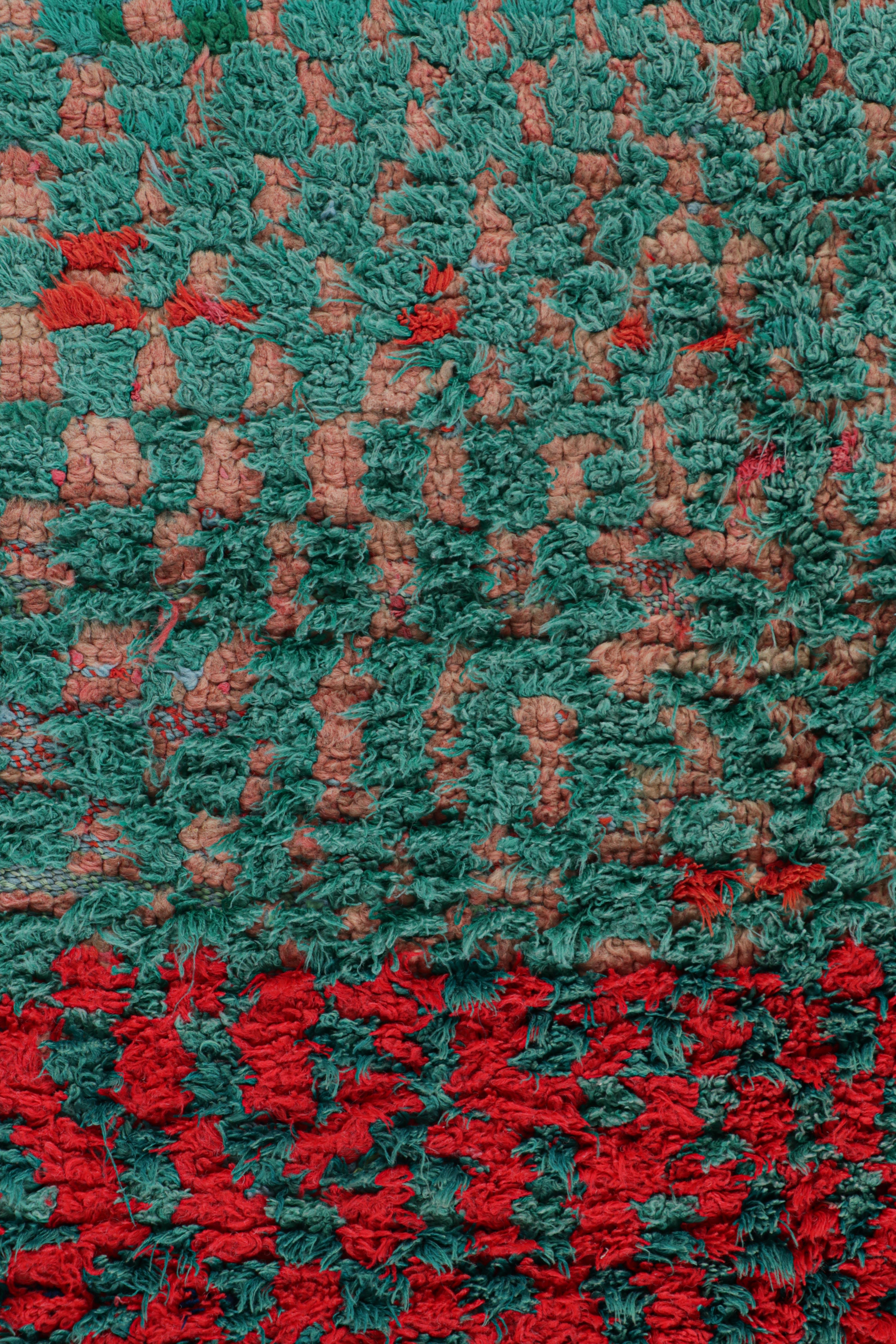 Wool Vintage Moroccan Rug with Polychromatic Geometric Patterns, from Rug & Kilim For Sale