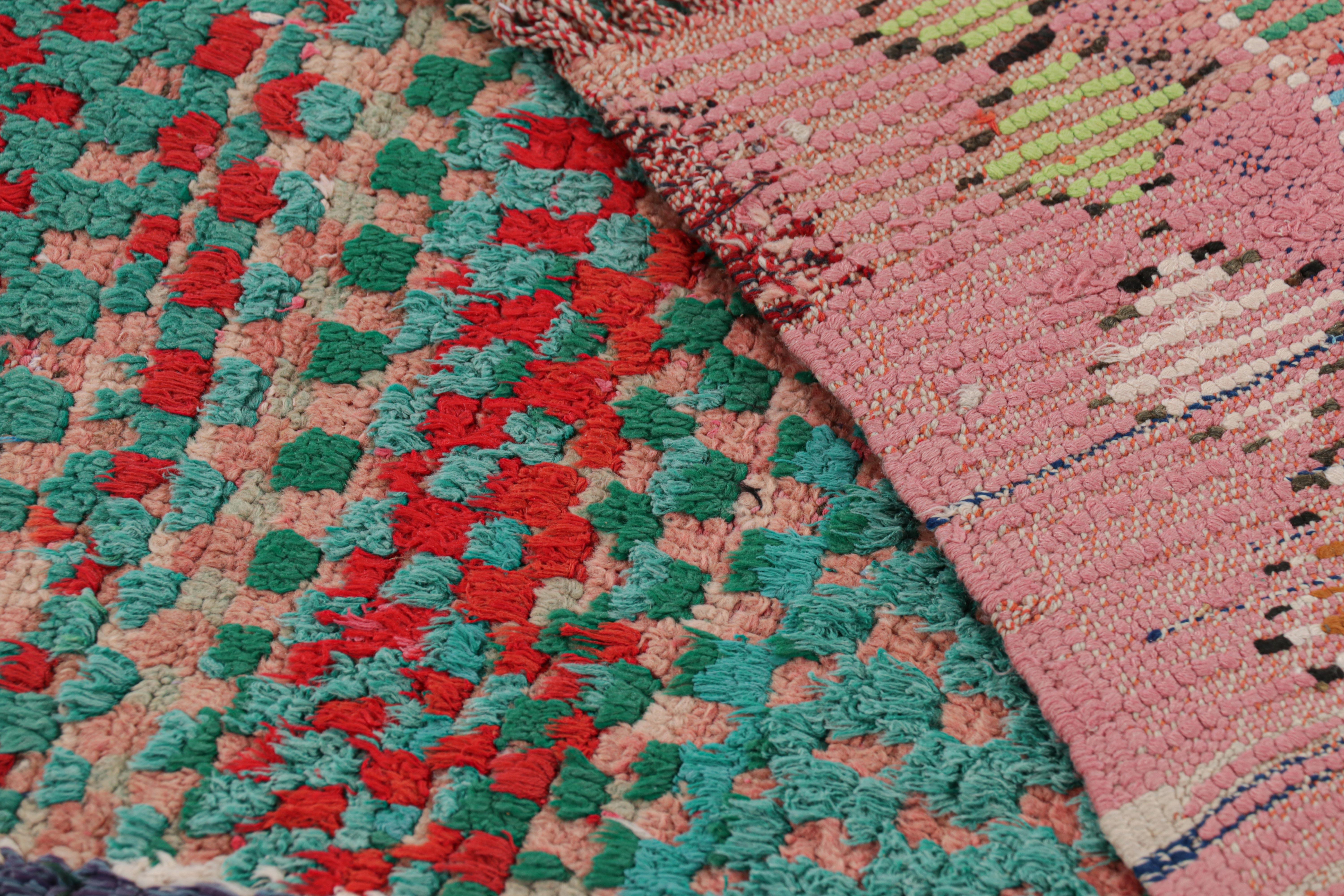 Vintage Moroccan Rug with Polychromatic Geometric Patterns, from Rug & Kilim For Sale 1