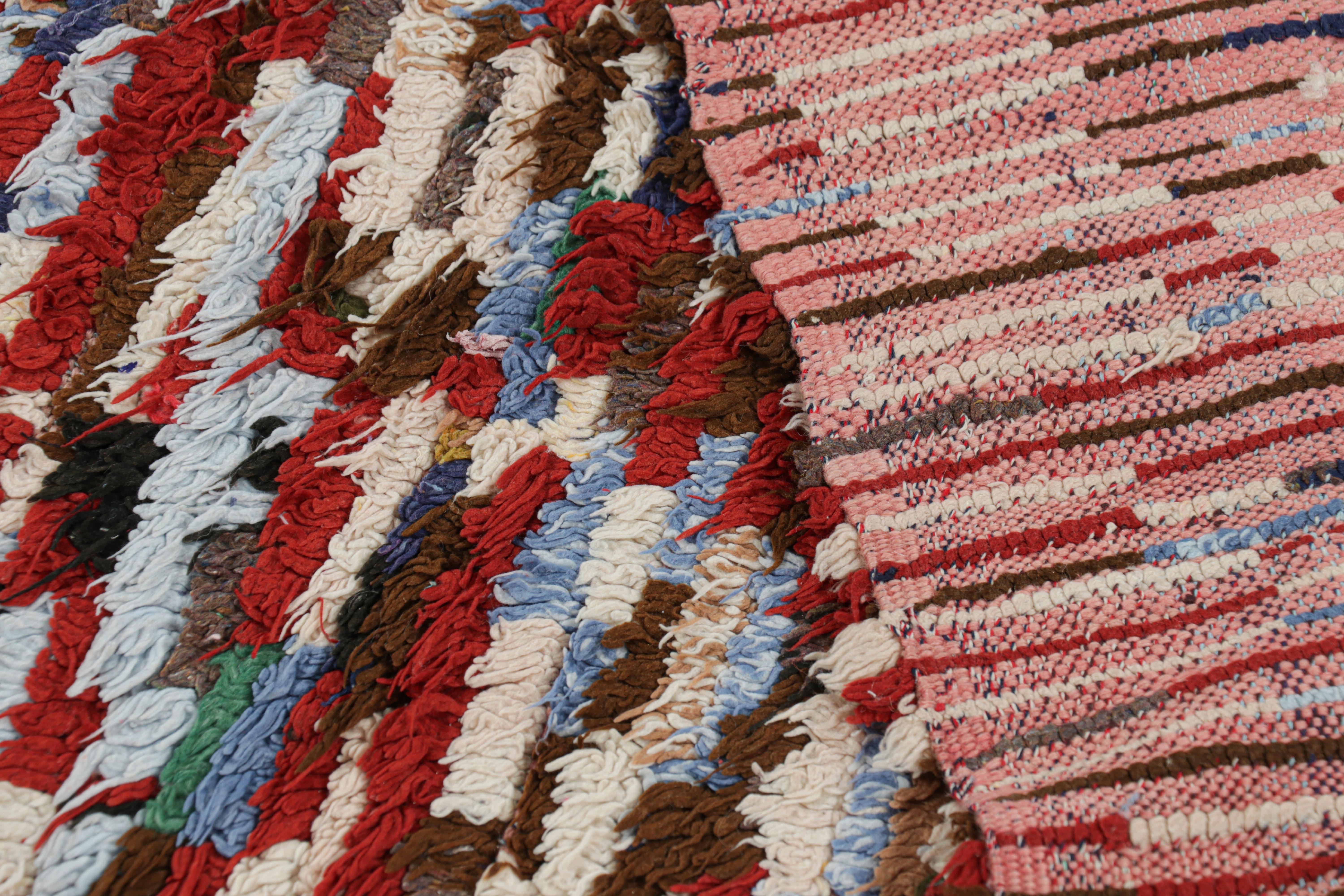 Vintage Moroccan Rug with Polychromatic Geometric Patterns, from Rug & Kilim For Sale 1