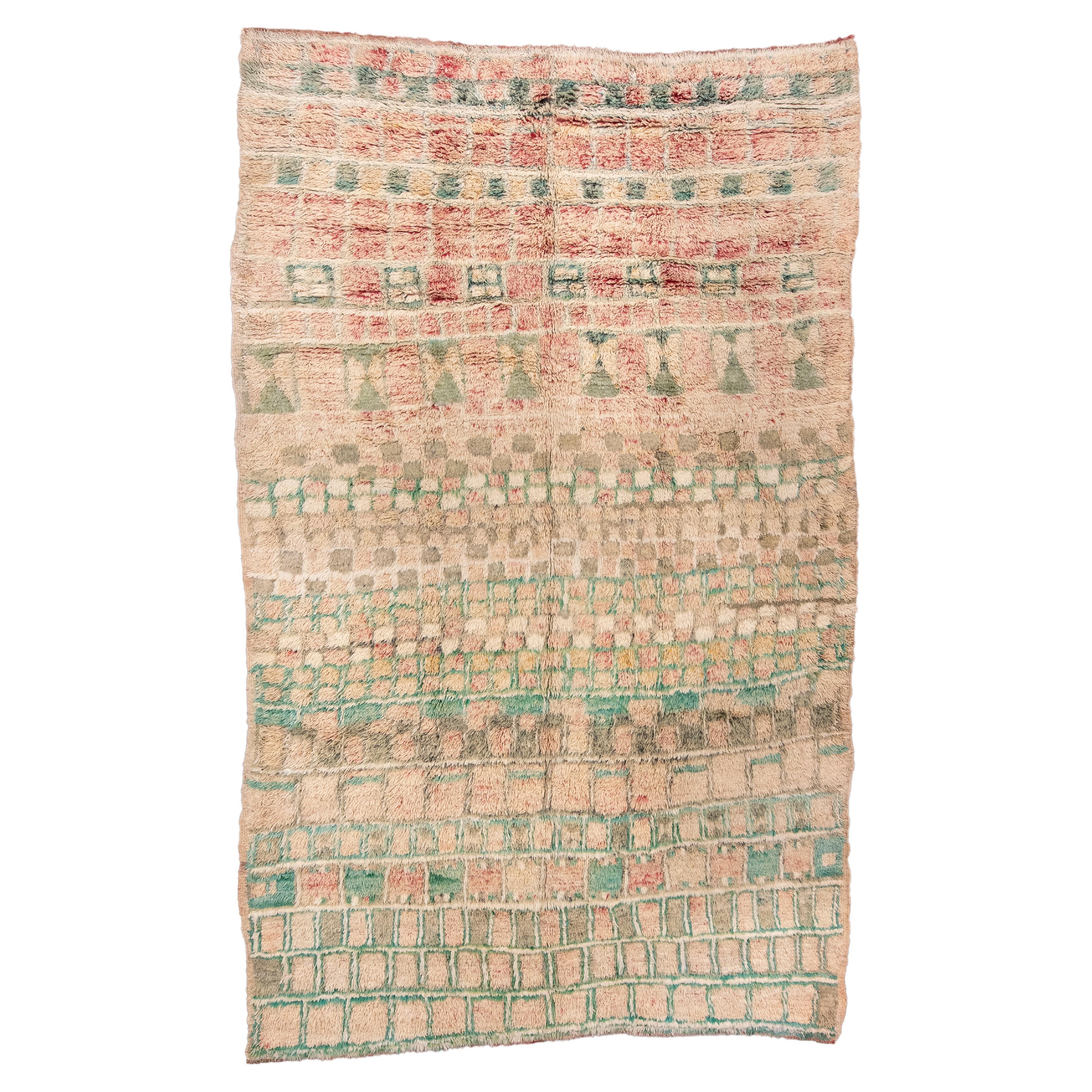 Marokkanischer Vintage-Teppich mit weichen Farben