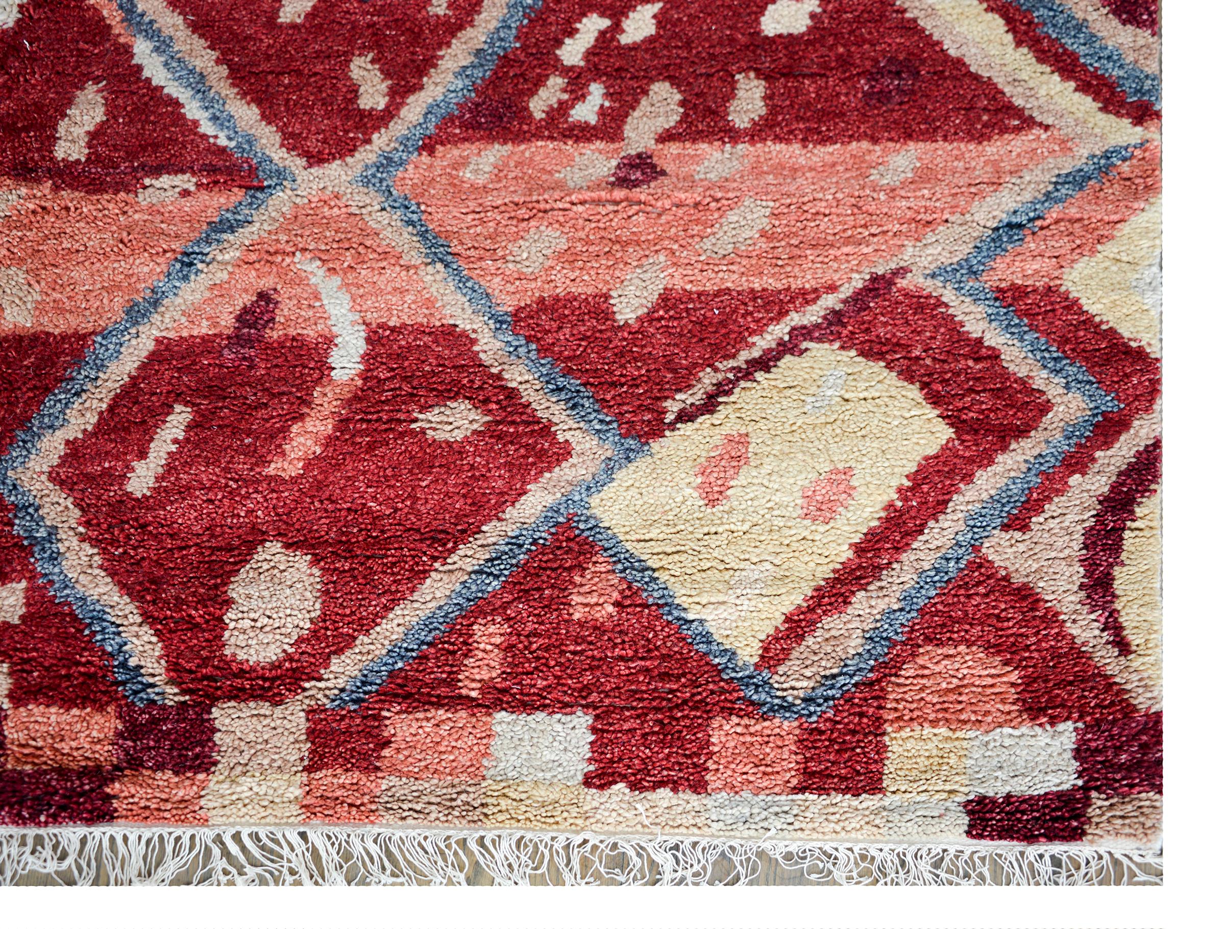 Wool Moroccan Rug For Sale