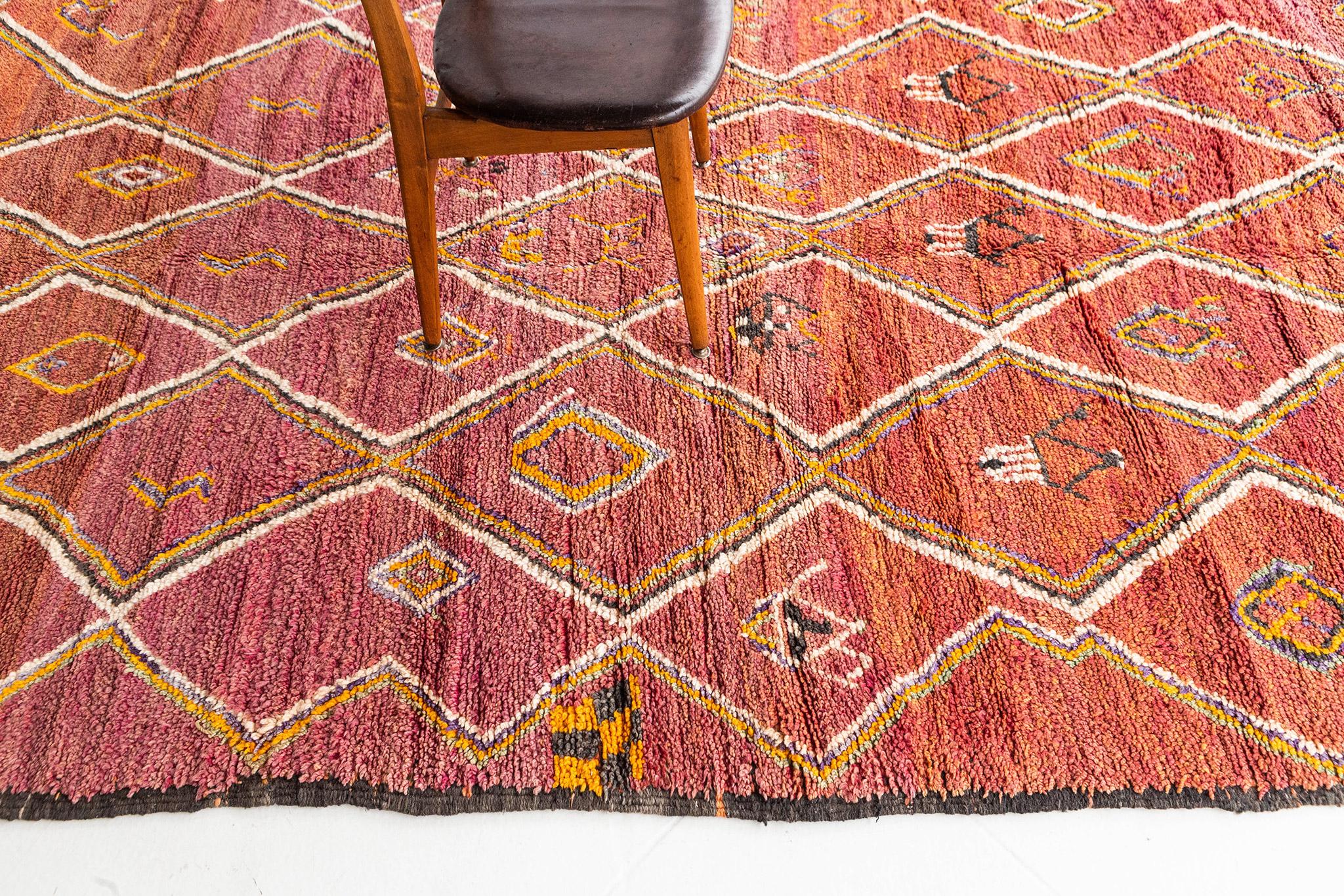 Hand-Knotted Vintage Moroccan Runner High Atlas Collection For Sale
