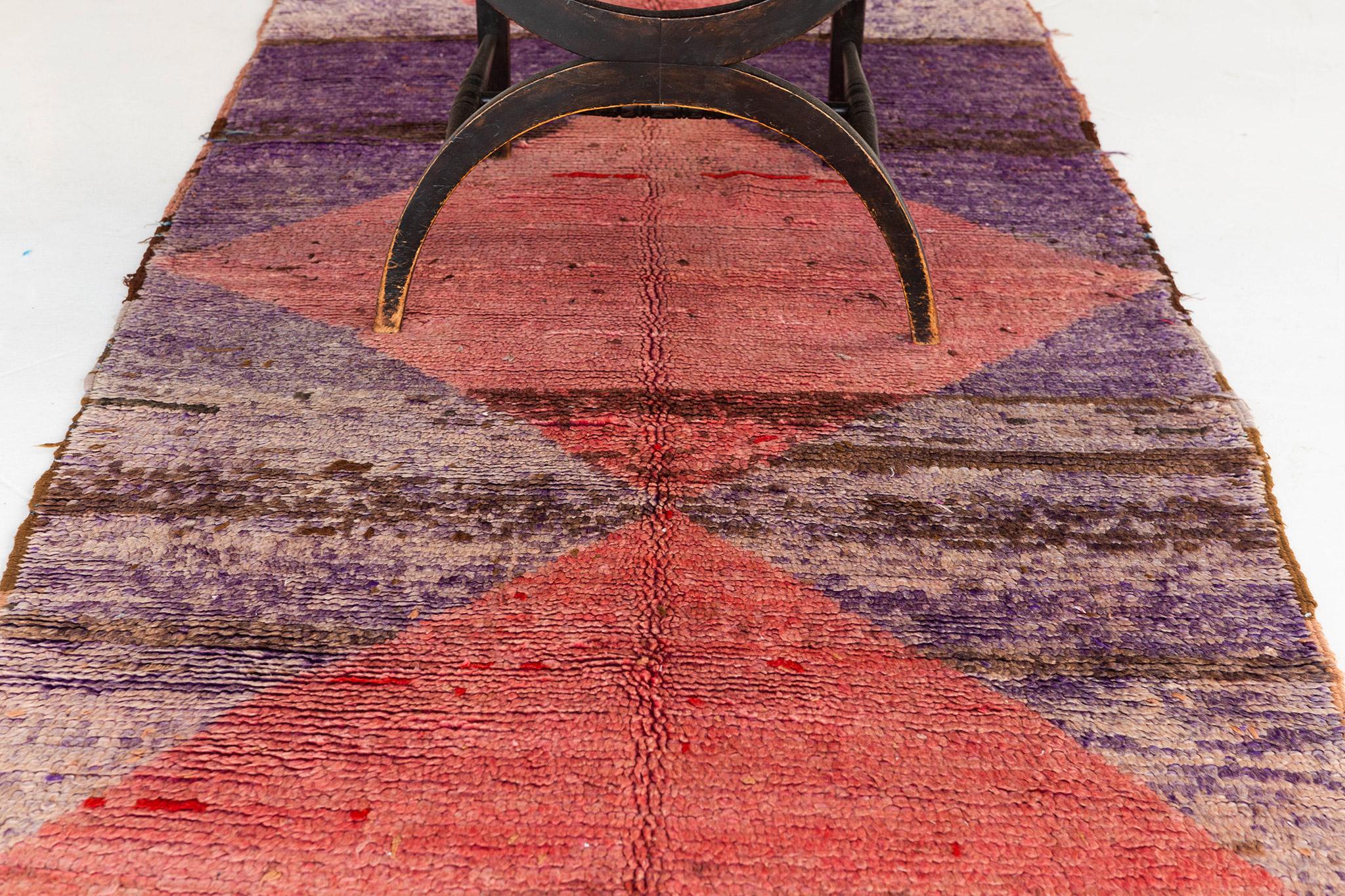  Vintage Moroccan Runner High Atlas Collection In Good Condition For Sale In WEST HOLLYWOOD, CA
