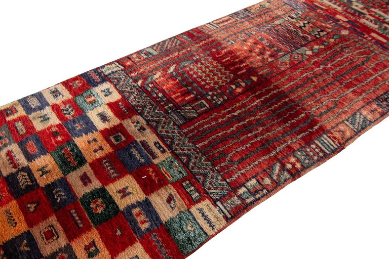 Vintage Moroccan Runner Rug For Sale at 1stdibs