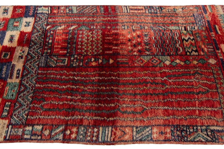 Vintage Moroccan Runner Rug For Sale at 1stdibs