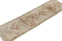 Tappeto marocchino vintage con motivi beige-marroni, da Rug & Kilim