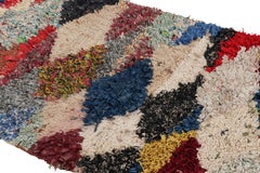 Vintage Moroccan Runner Rug with Colorful Geometric Patterns, from Rug & Kilim