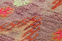 Vintage Moroccan Runner Rug with Colorful Geometric Patterns - Rug & Kilim
