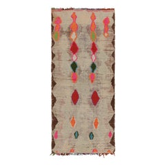 Vintage Moroccan Runner Rug with Diamond Patterns, from Rug 
Kilim