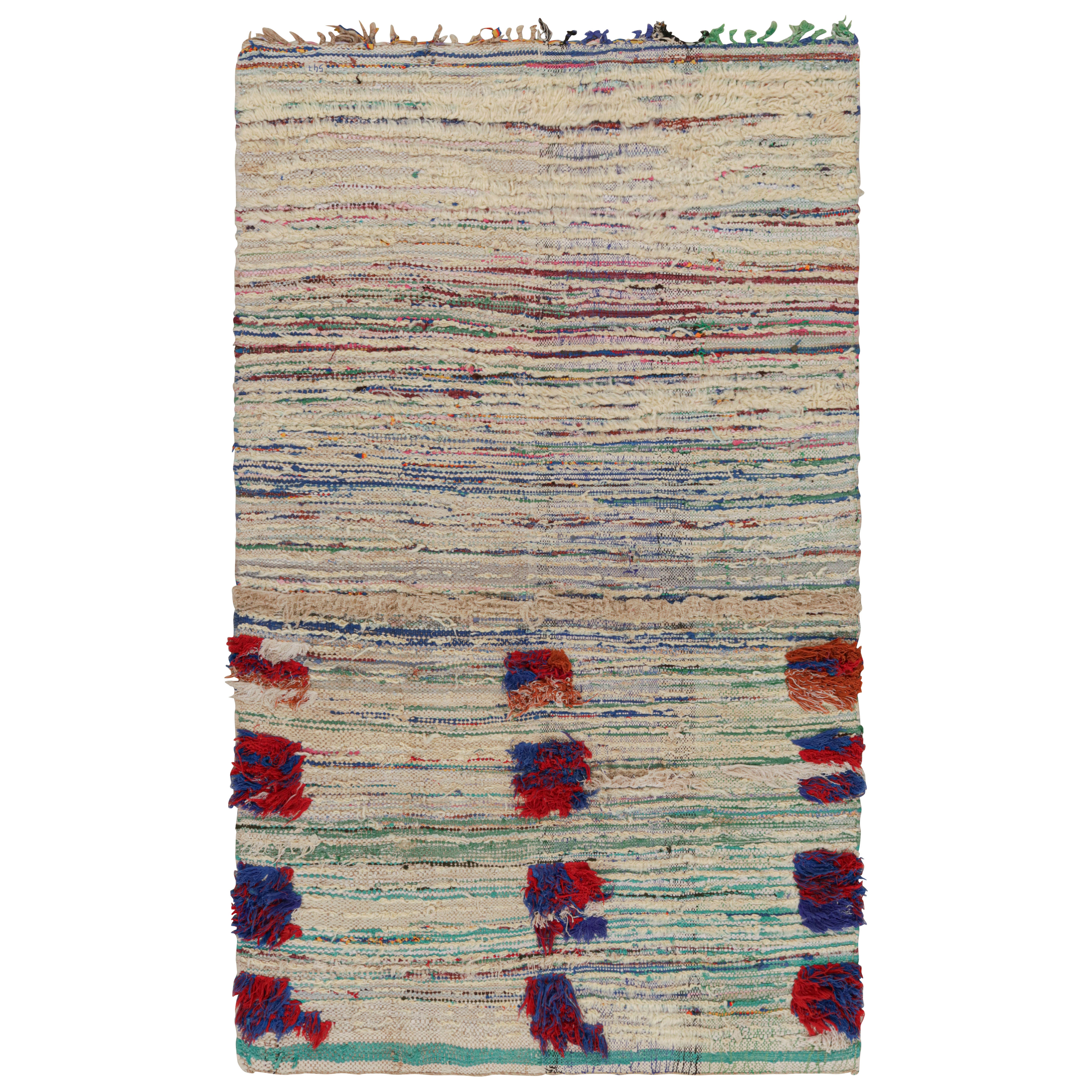 Vintage Moroccan Runner Rug with Geometric Patterns, from Rug & Kilim