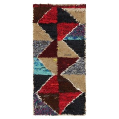 Vintage Moroccan Runner Rug with Multicolor Diamond Medallions  Rug & Kilim