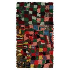 Vintage Moroccan Runner Rug with Polychrome Geometric Patterns, from Rug & Kilim