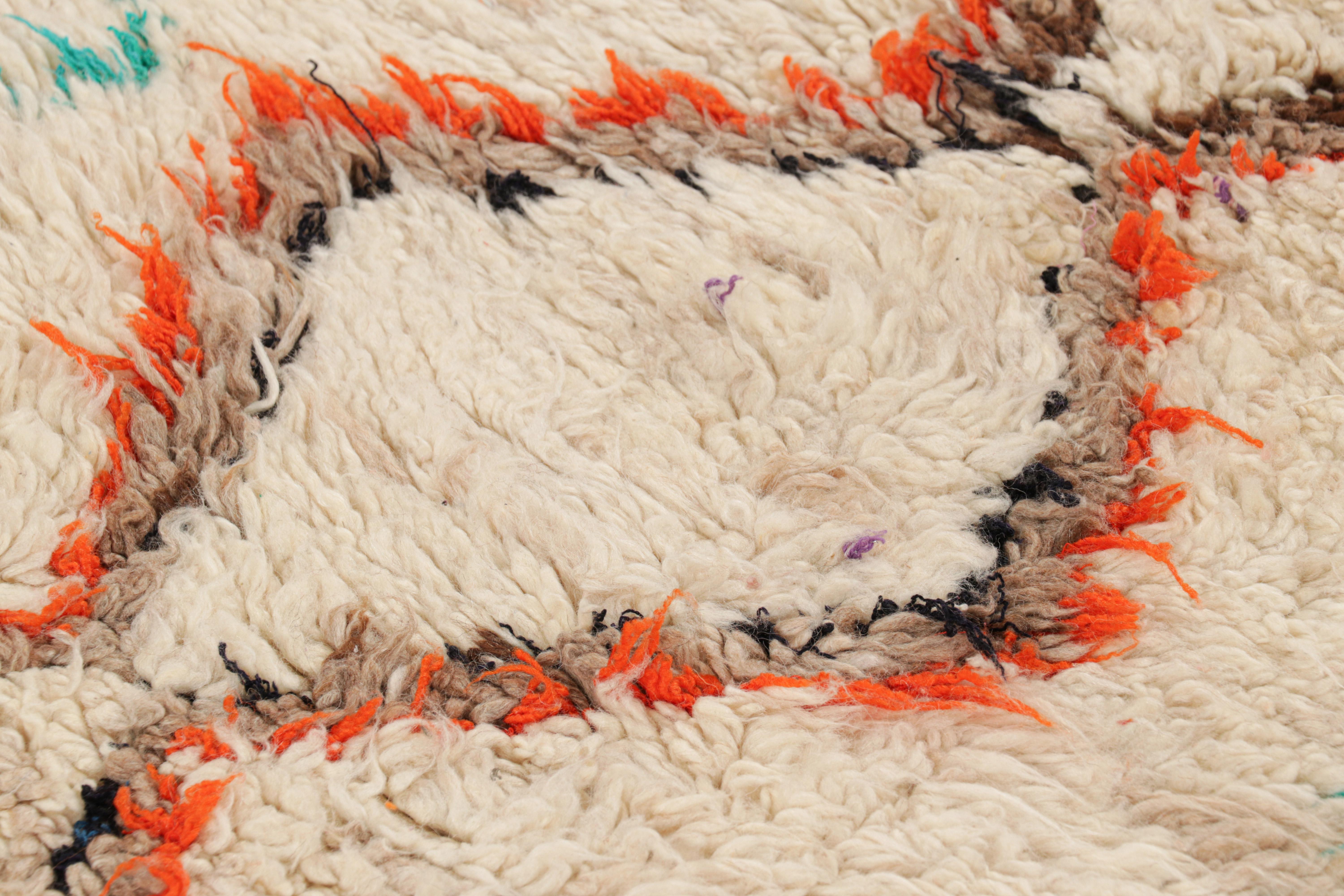 Wool Vintage Moroccan Runner with Polychromatic Diamond Medallions, from Rug & Kilim For Sale