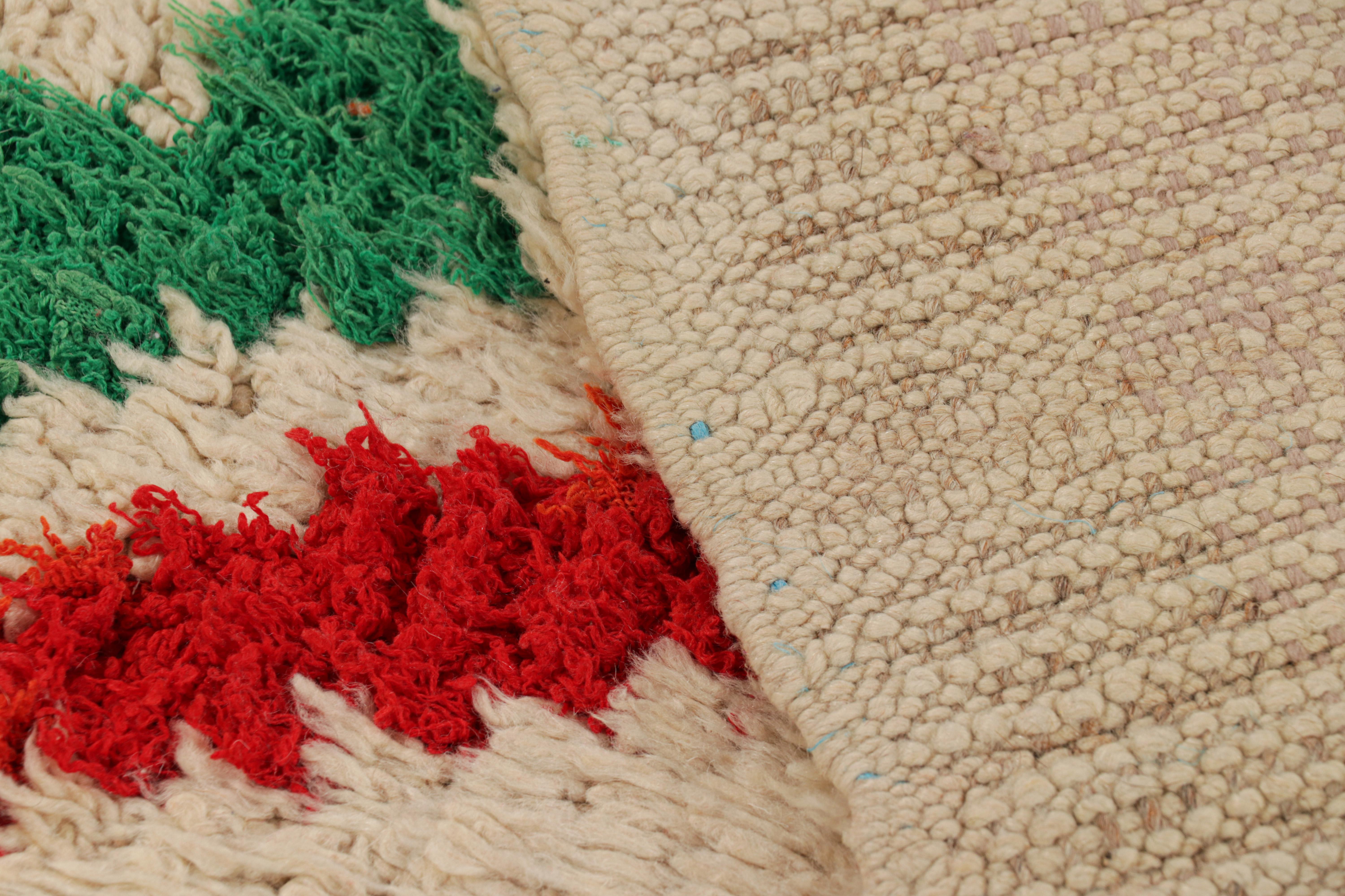 Vintage Moroccan Runner with Polychromatic Diamond Medallions, from Rug & Kilim For Sale 1