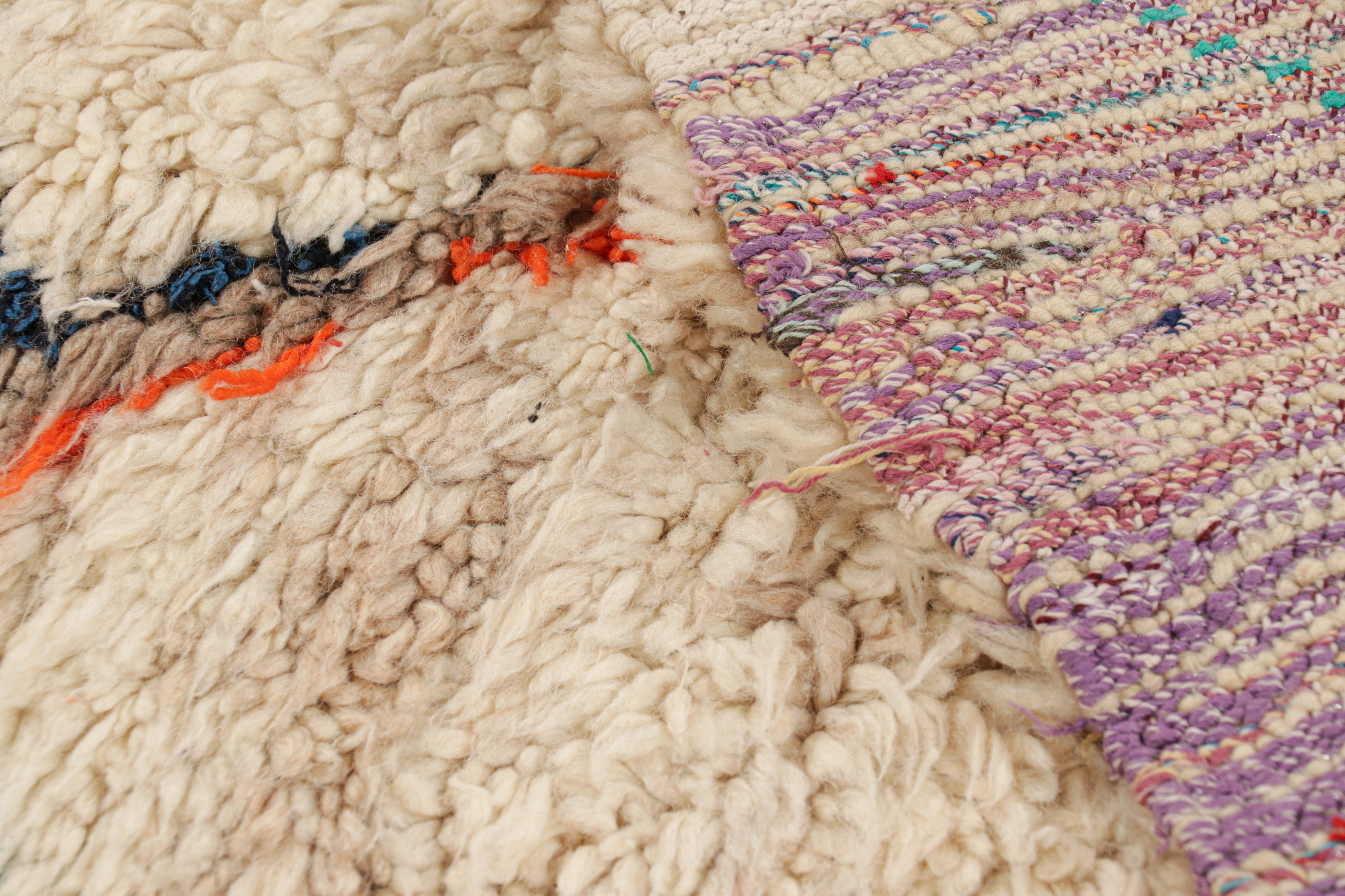 Vintage Moroccan Runner with Polychromatic Diamond Medallions, from Rug & Kilim For Sale 1