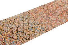 Vintage Moroccan Runner with Polychromatic Geometric Patterns, from Rug & Kilim