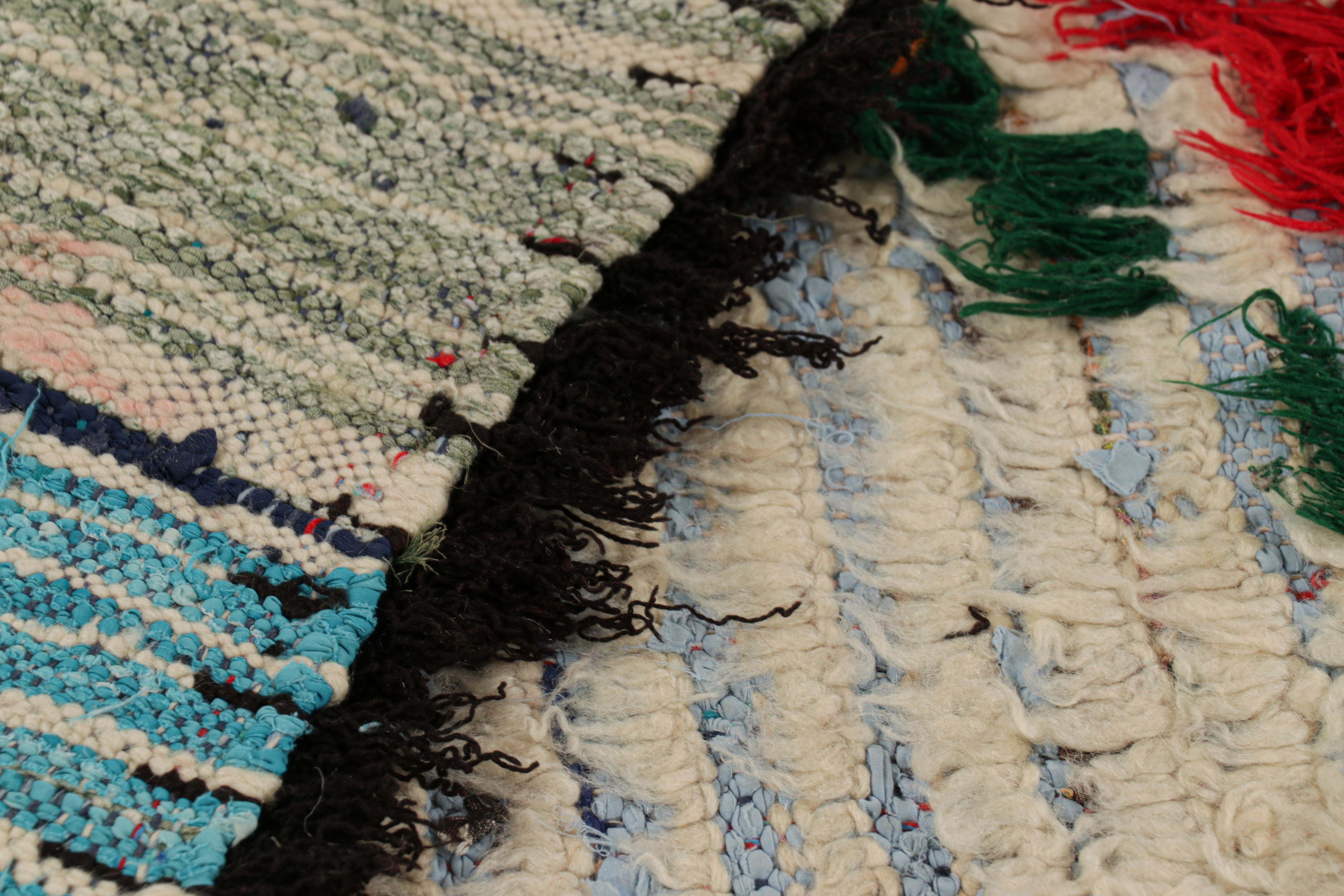 Vintage Moroccan Runner with Polychromatic Geometric Patterns, from Rug & Kilim For Sale 1