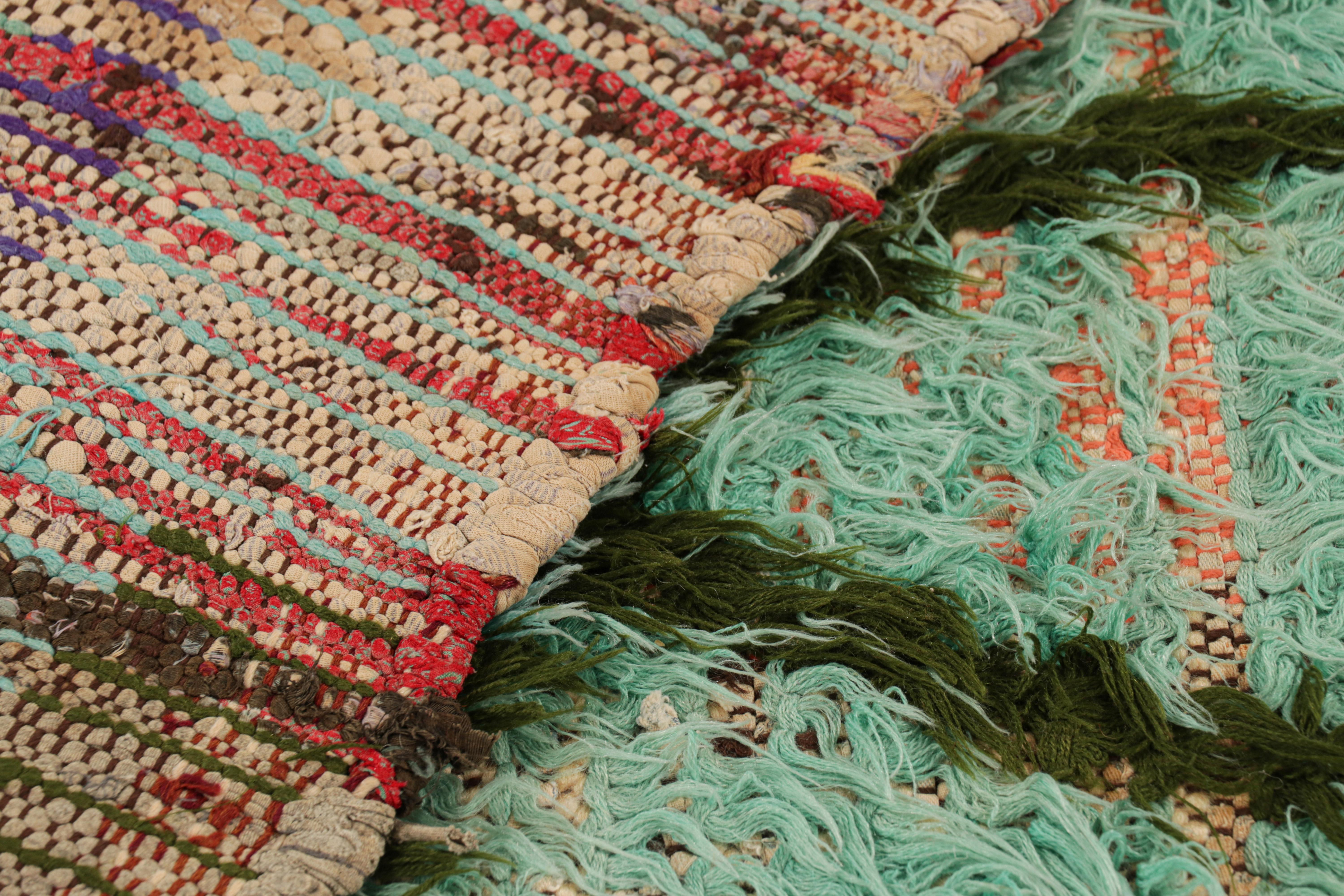 Vintage Moroccan Runner with Polychromatic Geometric Patterns, from Rug & Kilim For Sale 1