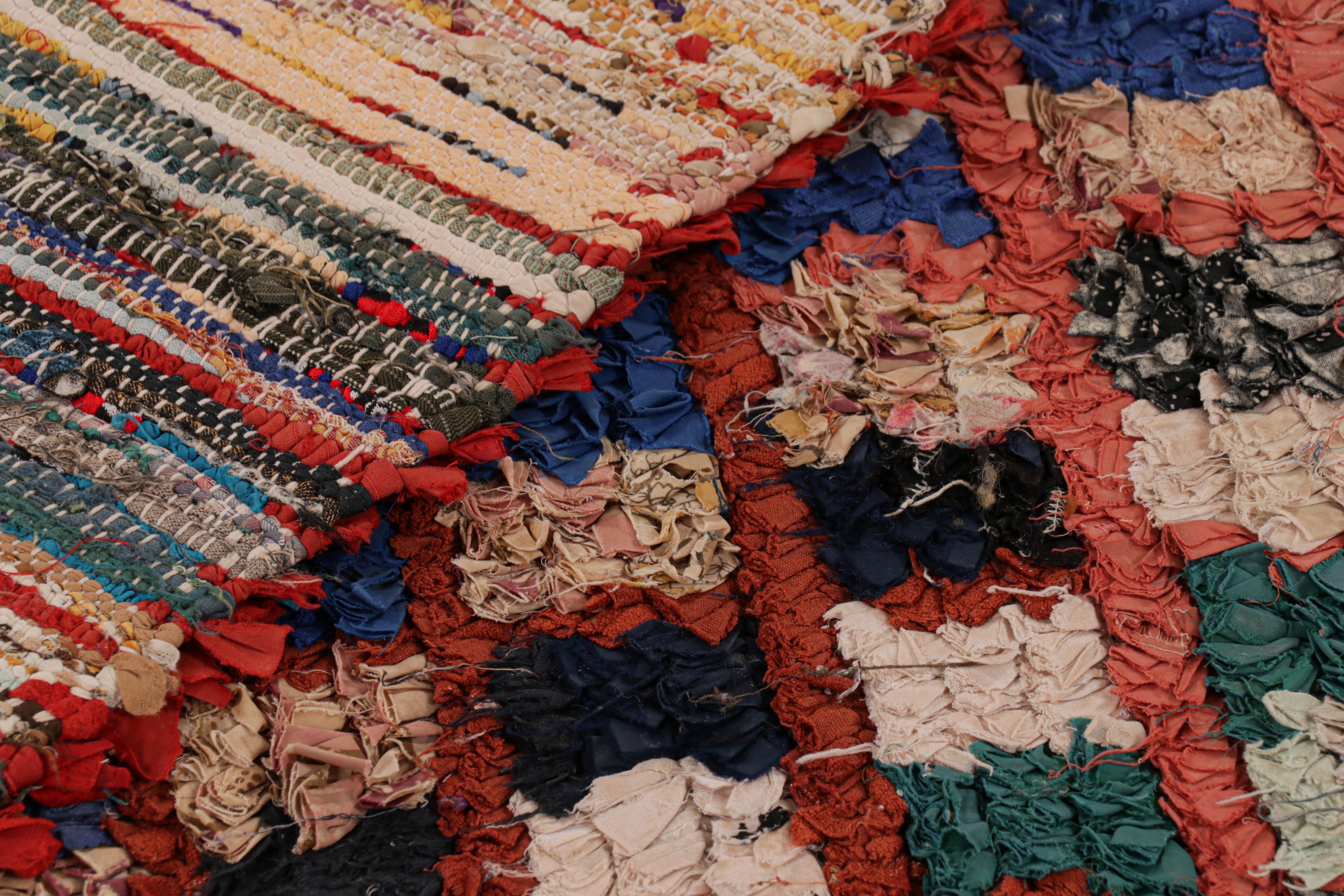 Vintage Moroccan Runner with Polychromatic Geometric Patterns, from Rug & Kilim For Sale 1