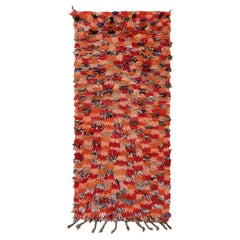 Alfombra marroquí vintage con motivos geométricos policromados, de Rug & Kilim