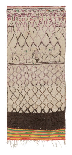 Alfombra Marroquí Vintage con Dibujos Tribales Multicolor - Rug & Kilim
