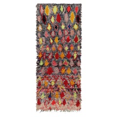 Tappeto marocchino vintage con motivi geometrici colorati, da Rug & Kilim