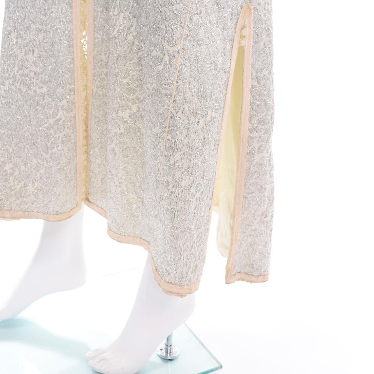 Metallic signature caftan main image 1