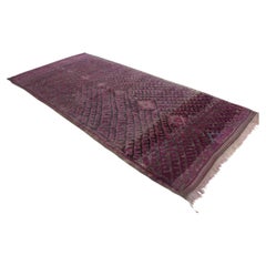 Tapis Talsint marocain vintage - violet - 6,5 x 14,5 pieds / 200 x442 cm