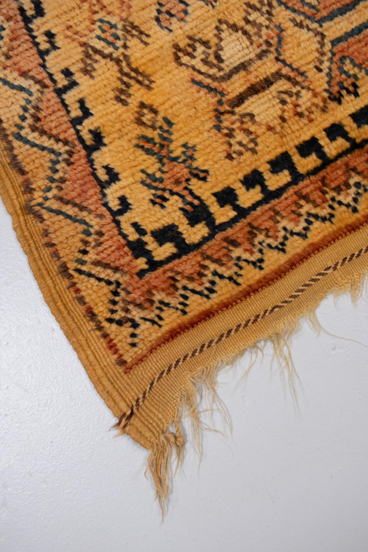 Late 20th Century Vintage Moroccan Taznakht Rug For Sale