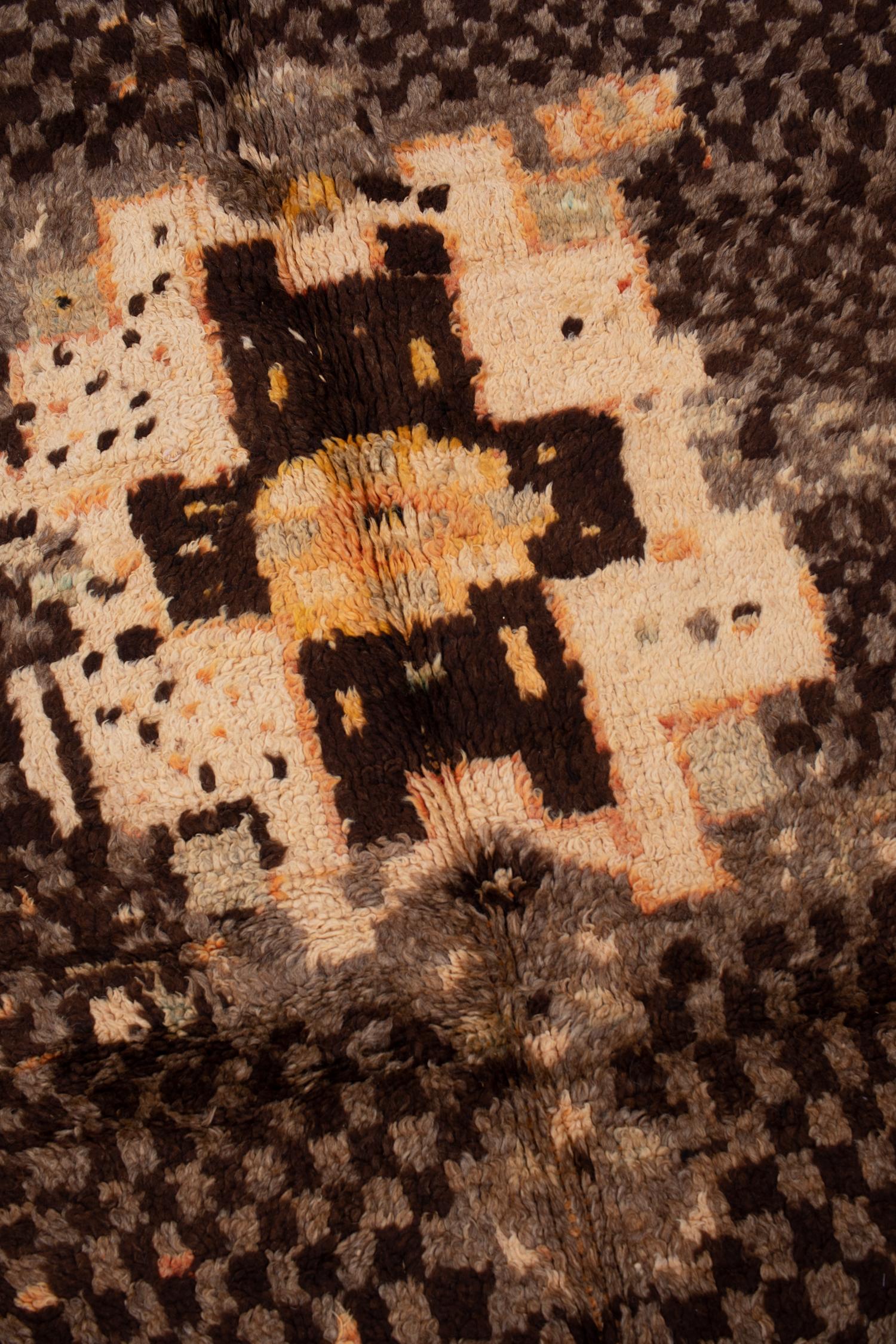 Alfombra marroquí taznakht vintage mediados del siglo XX en venta