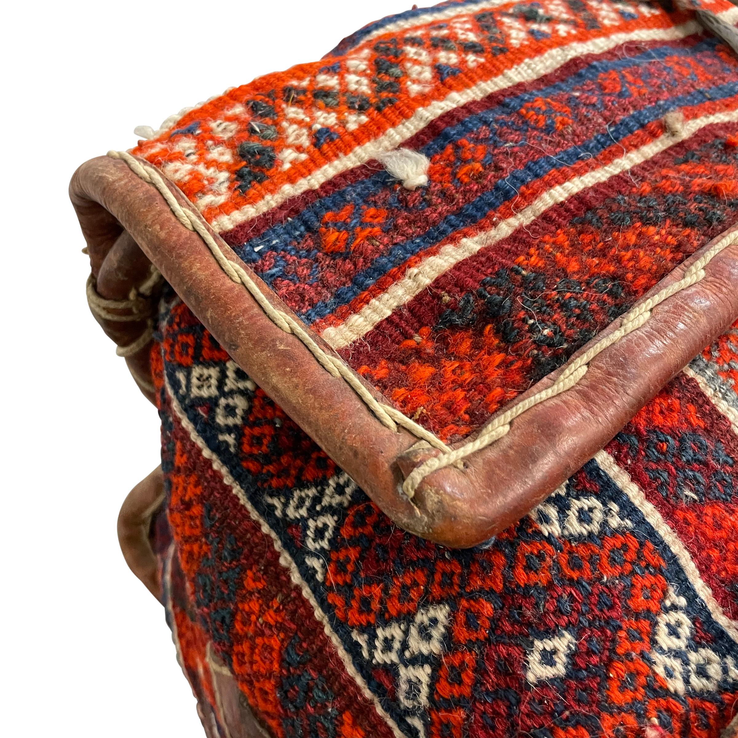 Leather Vintage Moroccan Tent Bag