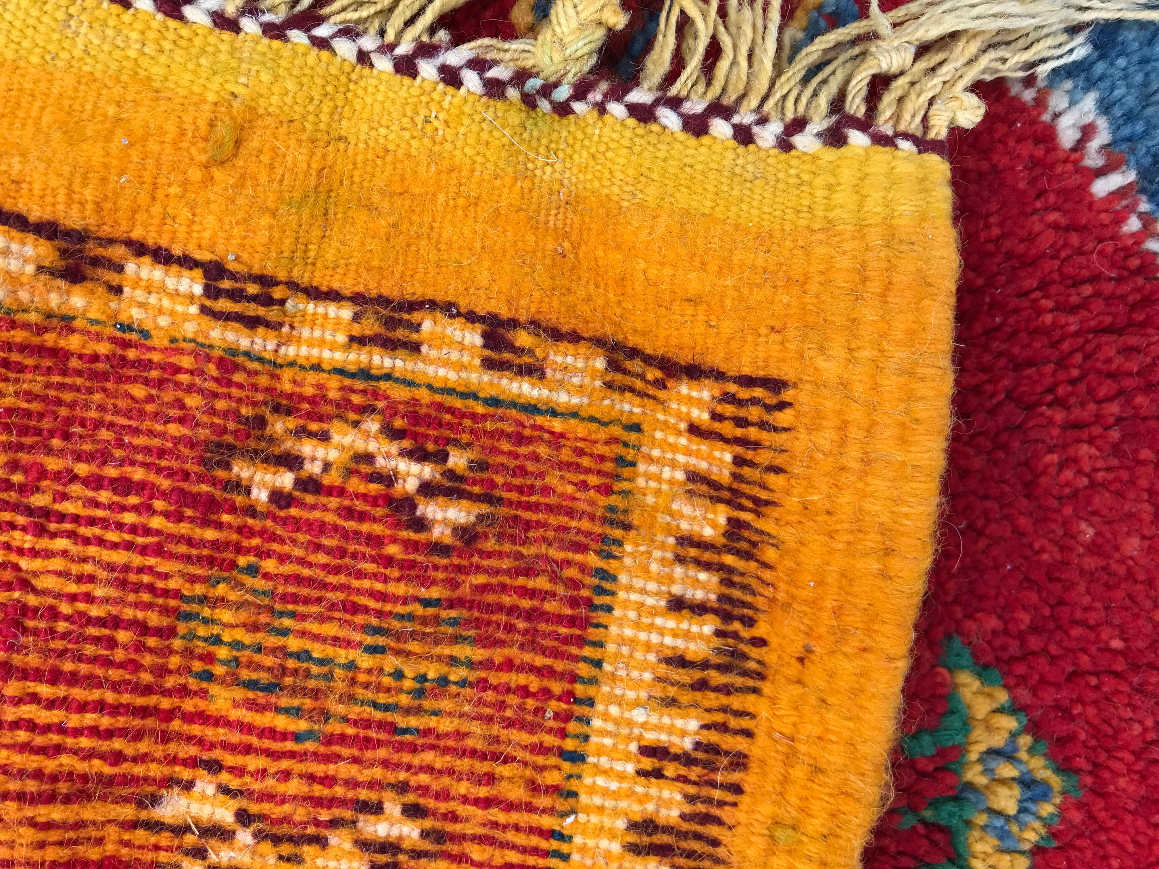 Bobyrug’s Vintage Moroccan Tribal Berbere Rug For Sale 6