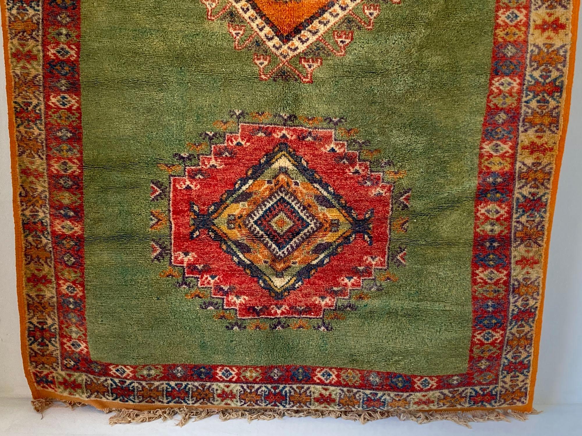Tappeto marocchino d'epoca Beni Mguild Berbero Greene & Greene 1960s in vendita 7