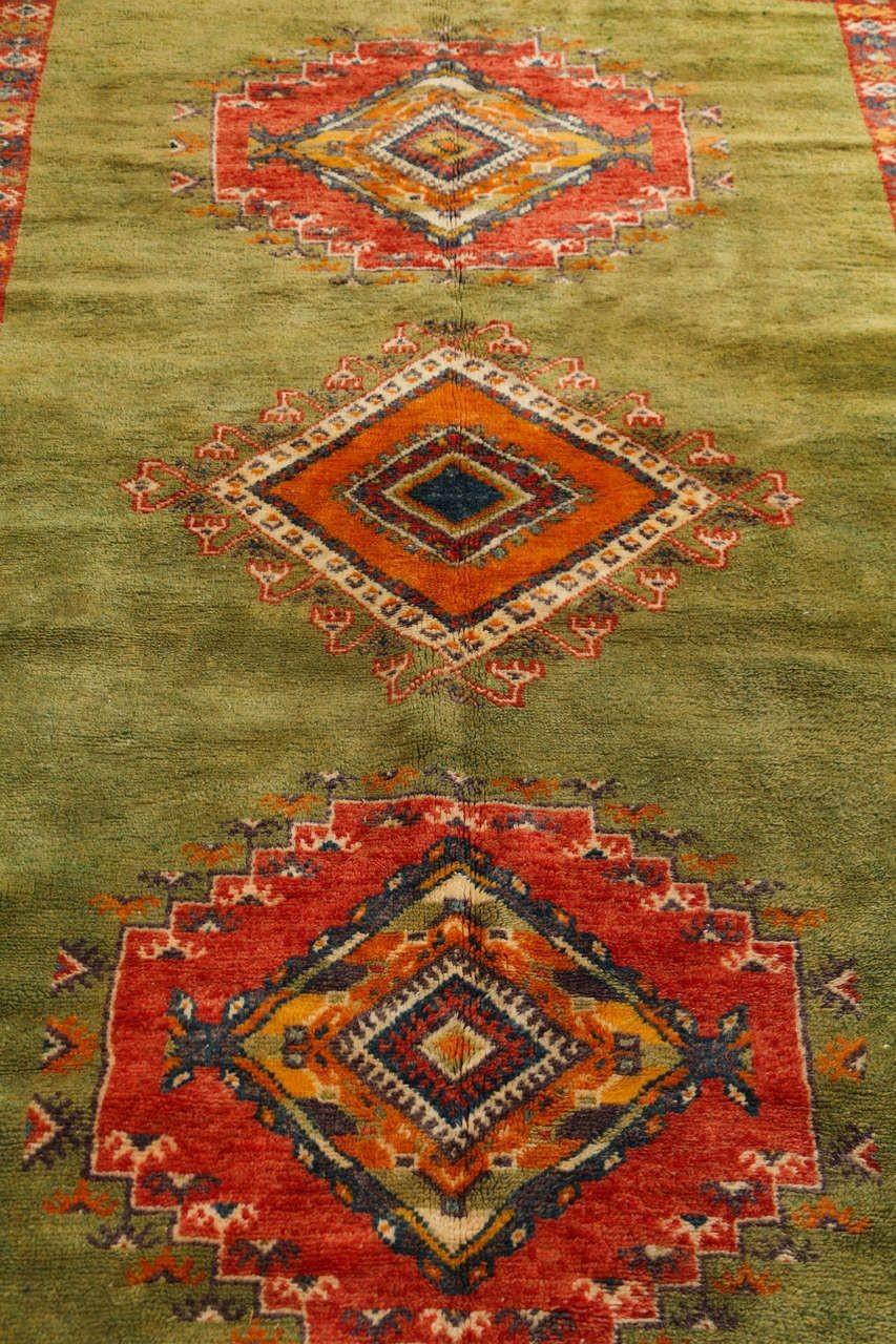 Lana Tappeto marocchino d'epoca Beni Mguild Berbero Greene & Greene 1960s in vendita