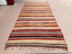 Vintage Moroccan Kilim Rug by Berber Tribes, Handwoven Wool, 1960s