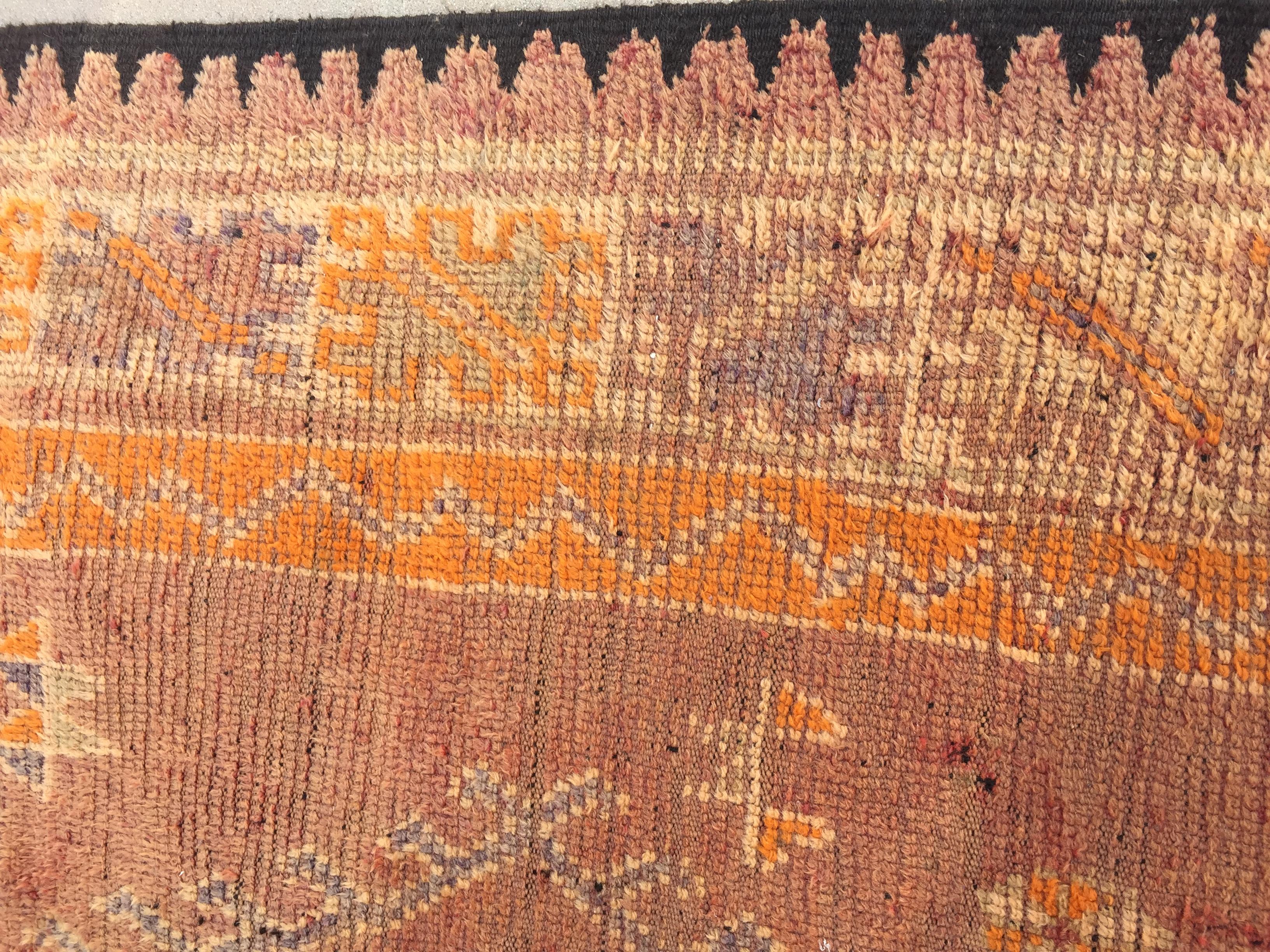 1940s Vintage Moroccan Berber Rug For Sale 5