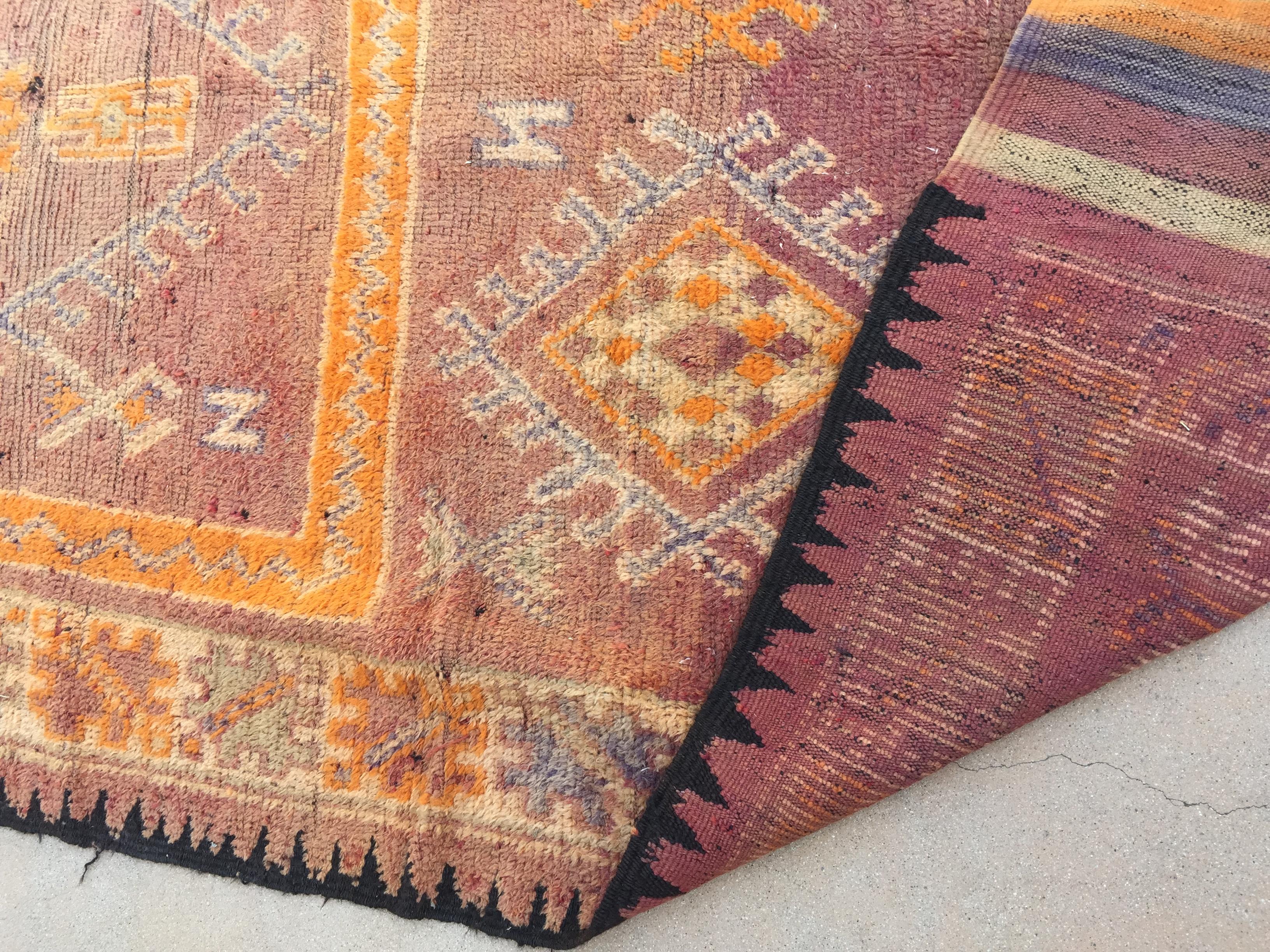 1940s Vintage Moroccan Berber Rug For Sale 11