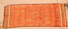 Vintage Moroccan Berber Rug, Handwoven Wool & Goat Hair, 1960s