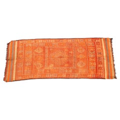 Tappeto tribale berbero marocchino vintage in lana, anni '60, 6 x 11 piedi
