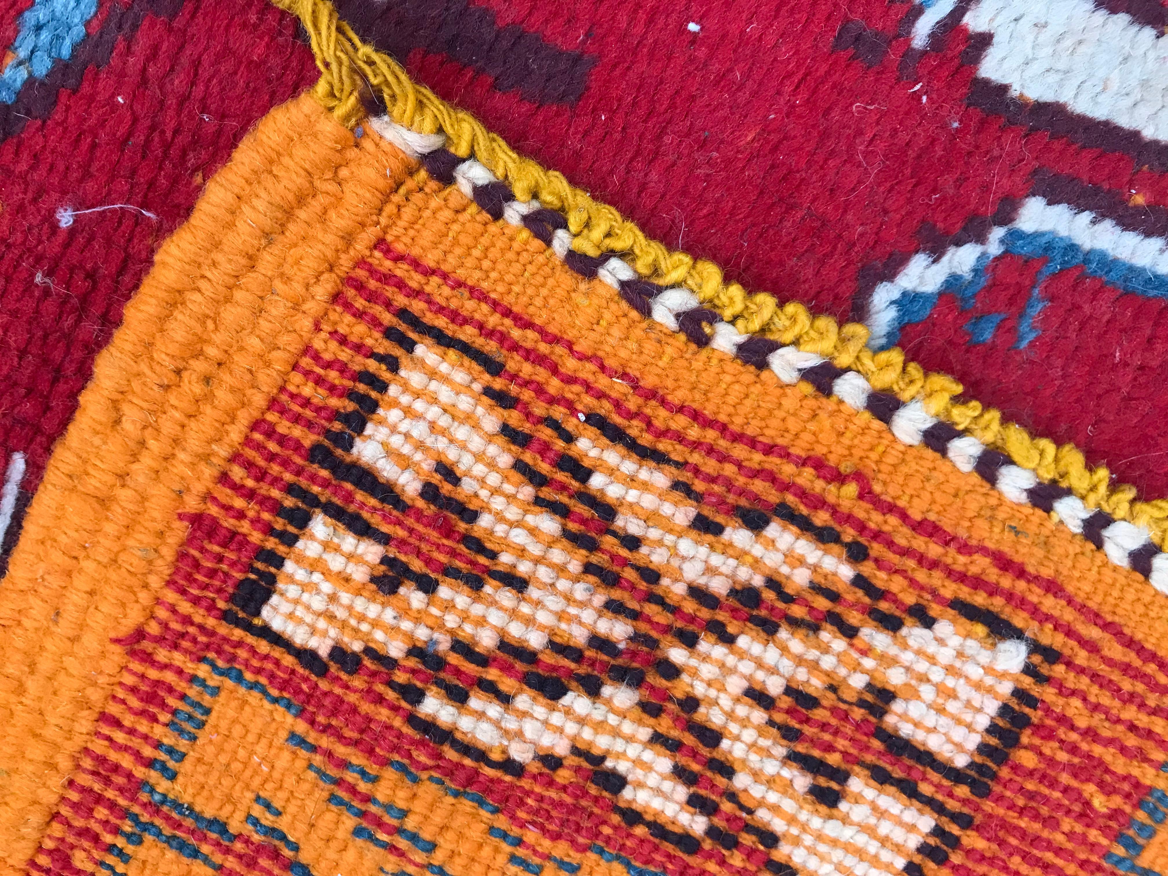 Vintage Moroccan Tribal Rug 7