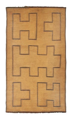 Vintage Moroccan Tuareg Rug with Tribal Motifs in Beige & Brown - Rug & Kilim