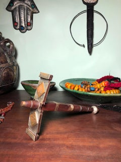 Ornate Antique Moroccan Sugar Hammer - Etched Tuareg Silver