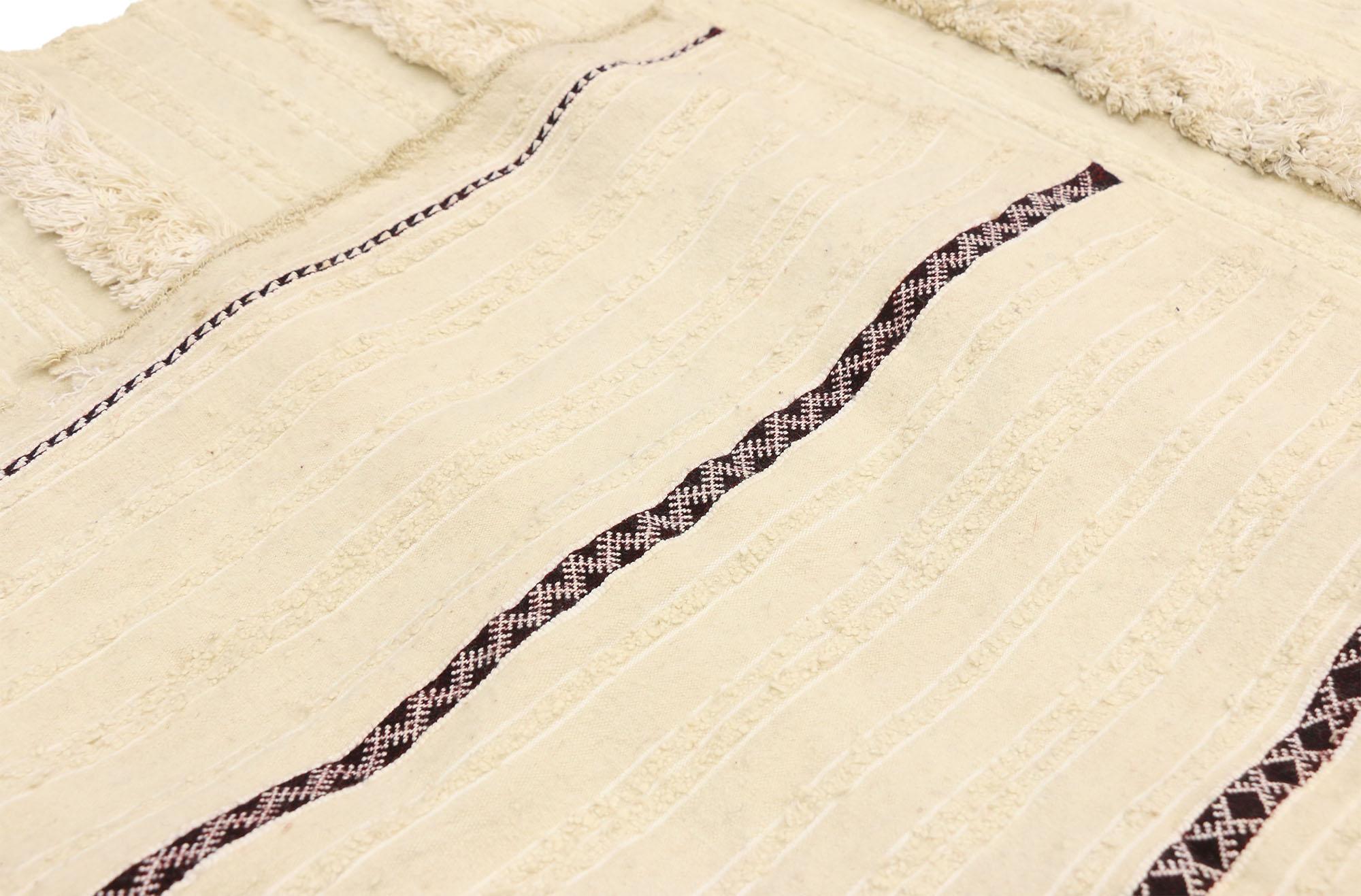 Vintage Moroccan Wedding Blanket, Berber Handira Tamizart 3